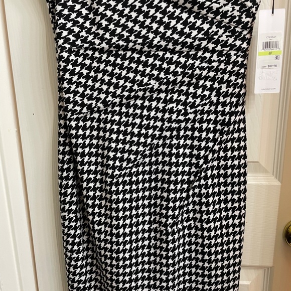 COPY - Calvin Klein houndstooth print dress petite size 4 - Picture 4 of 11